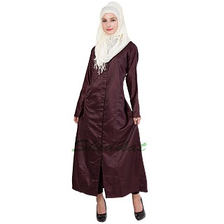 Party wear Abaya- Luxury Solid Plain Coloured  